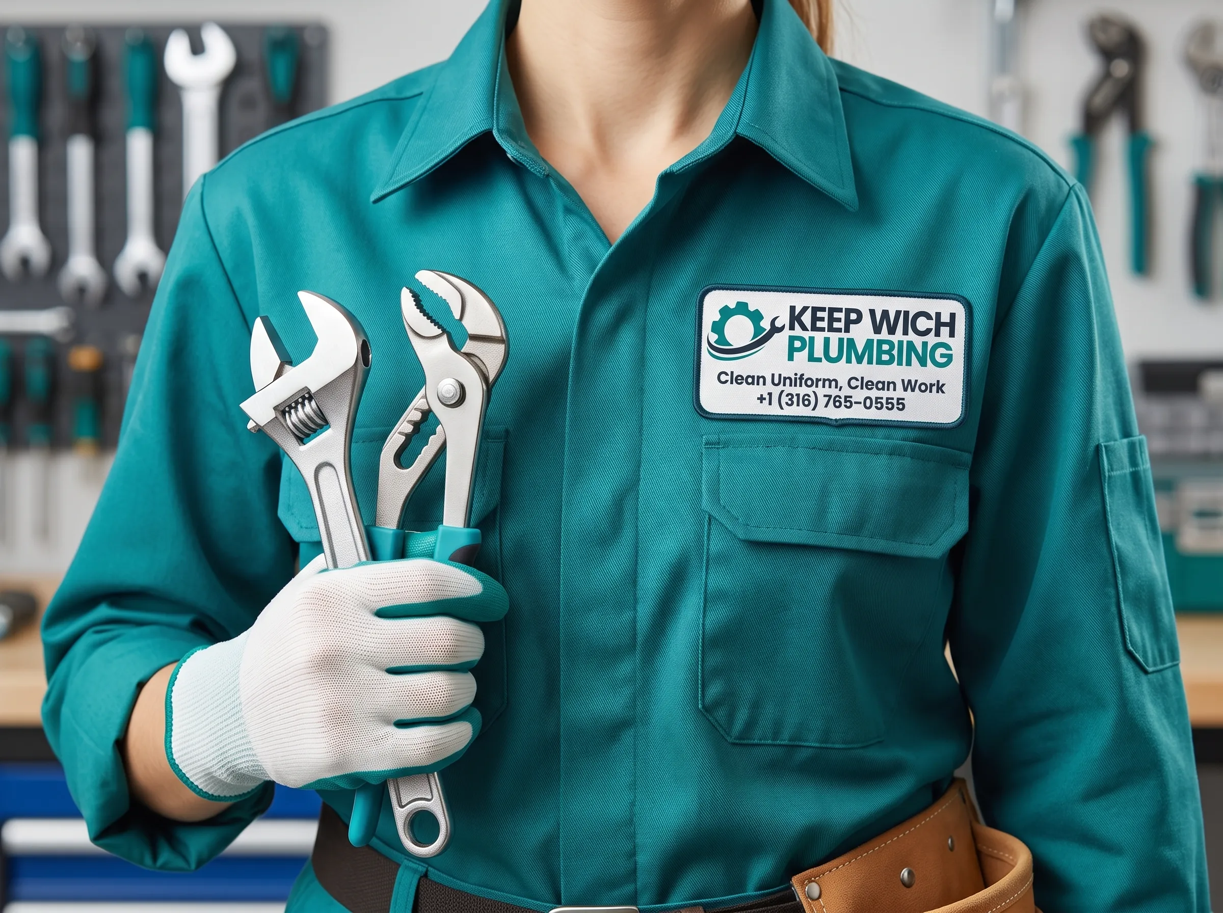 Clean Uniform Clean Work — Professional Emergency Plumber Keep Wich Plumbing Wichita KS